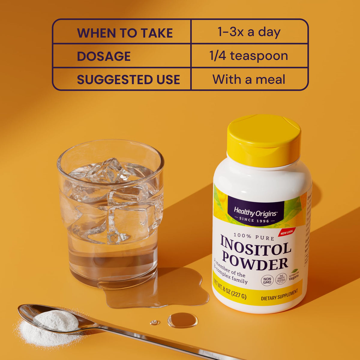 Healthy Origins Poudre d'Inositol B8 454g en utilisation