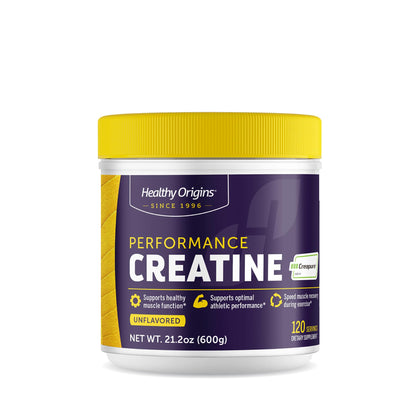 Healthy Origins Poudre de Créatine Monohydrate Creapure 600g vue avant