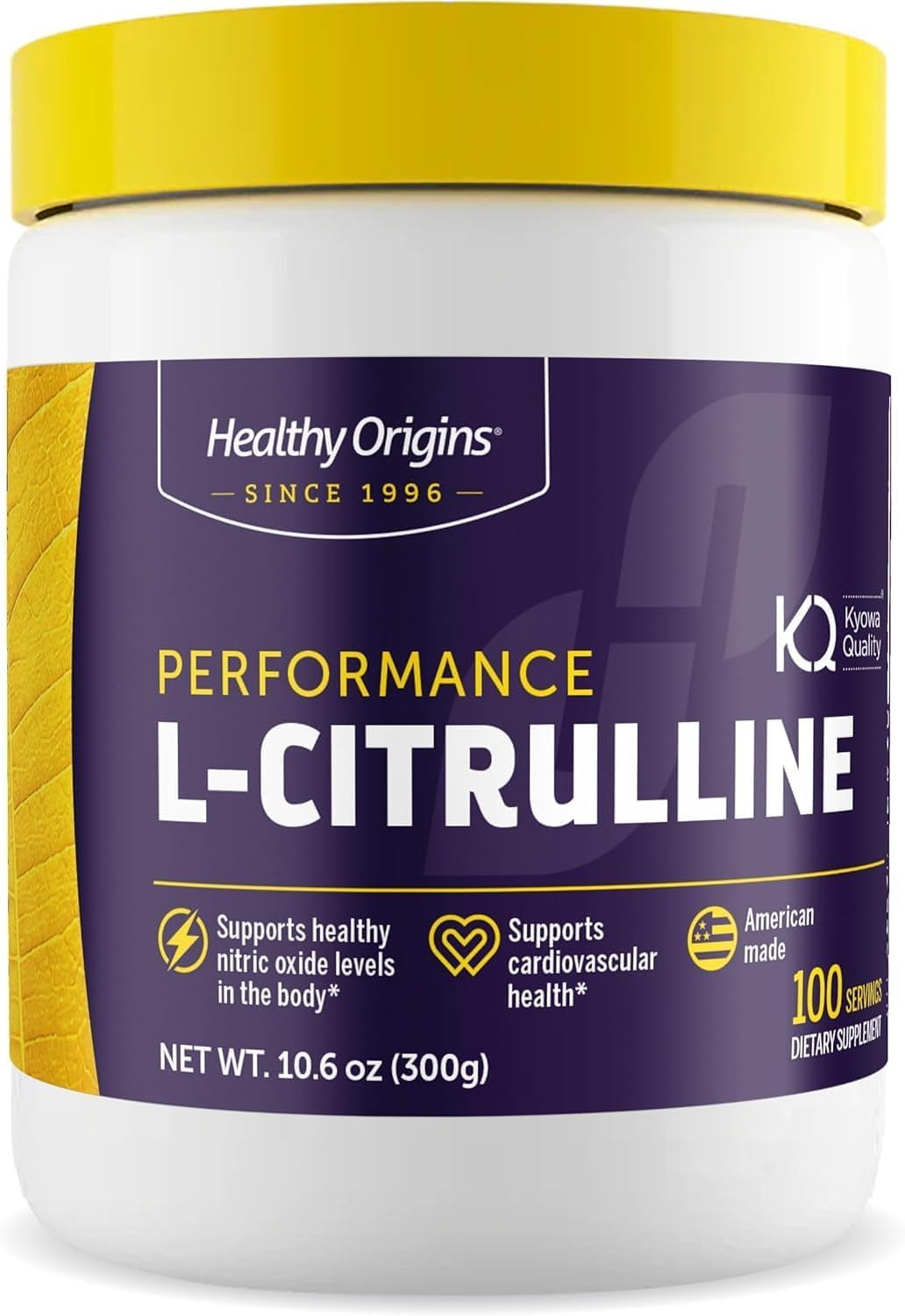Healthy Origins Poudre de L-Citrulline 300g vue avant