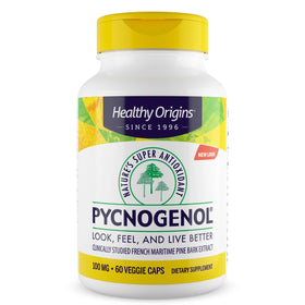 Healthy Origins Pycnogenol 100 mg gélules végétales, vue avant