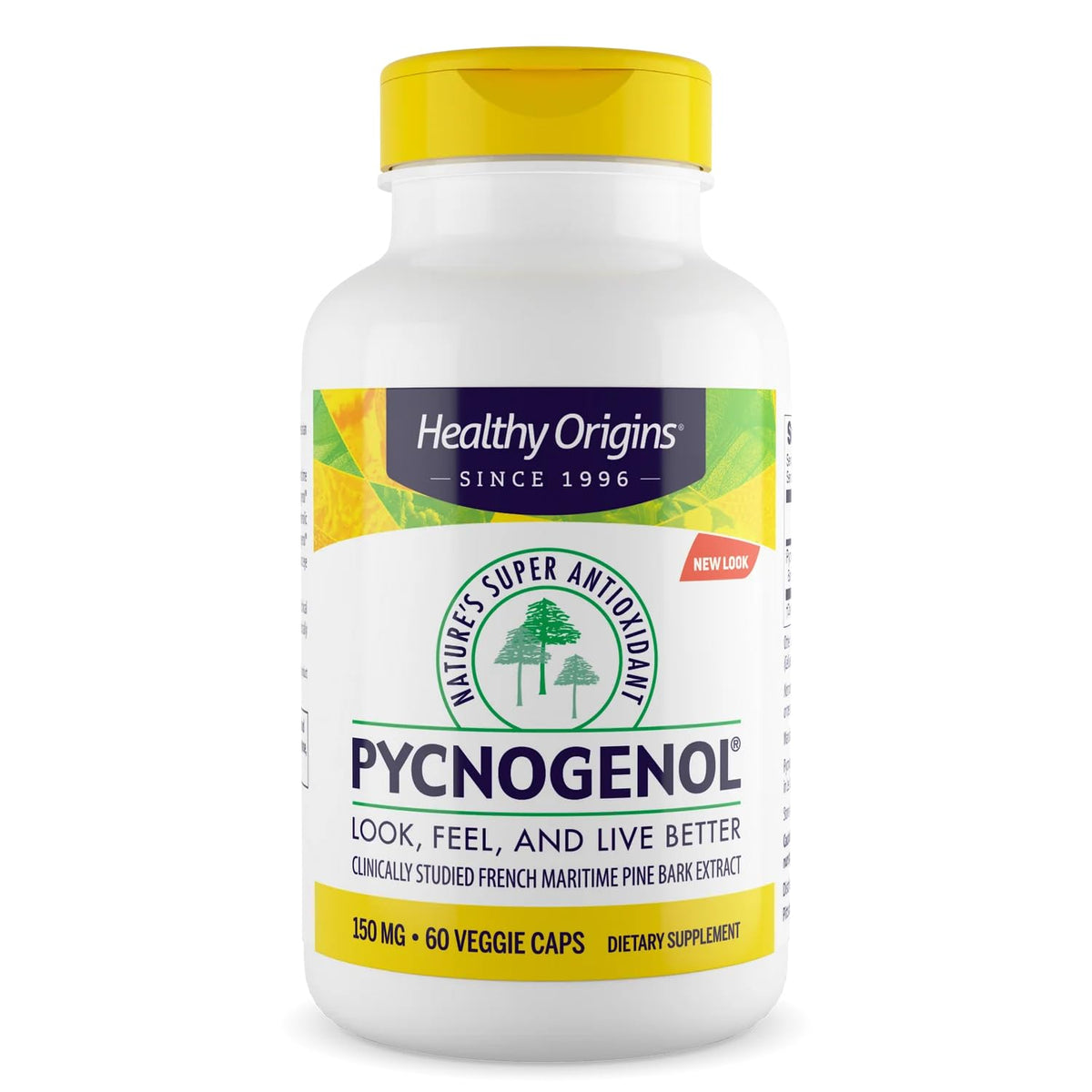 Healthy Origins Pycnogenol 150 mg gélules végétales vue de face