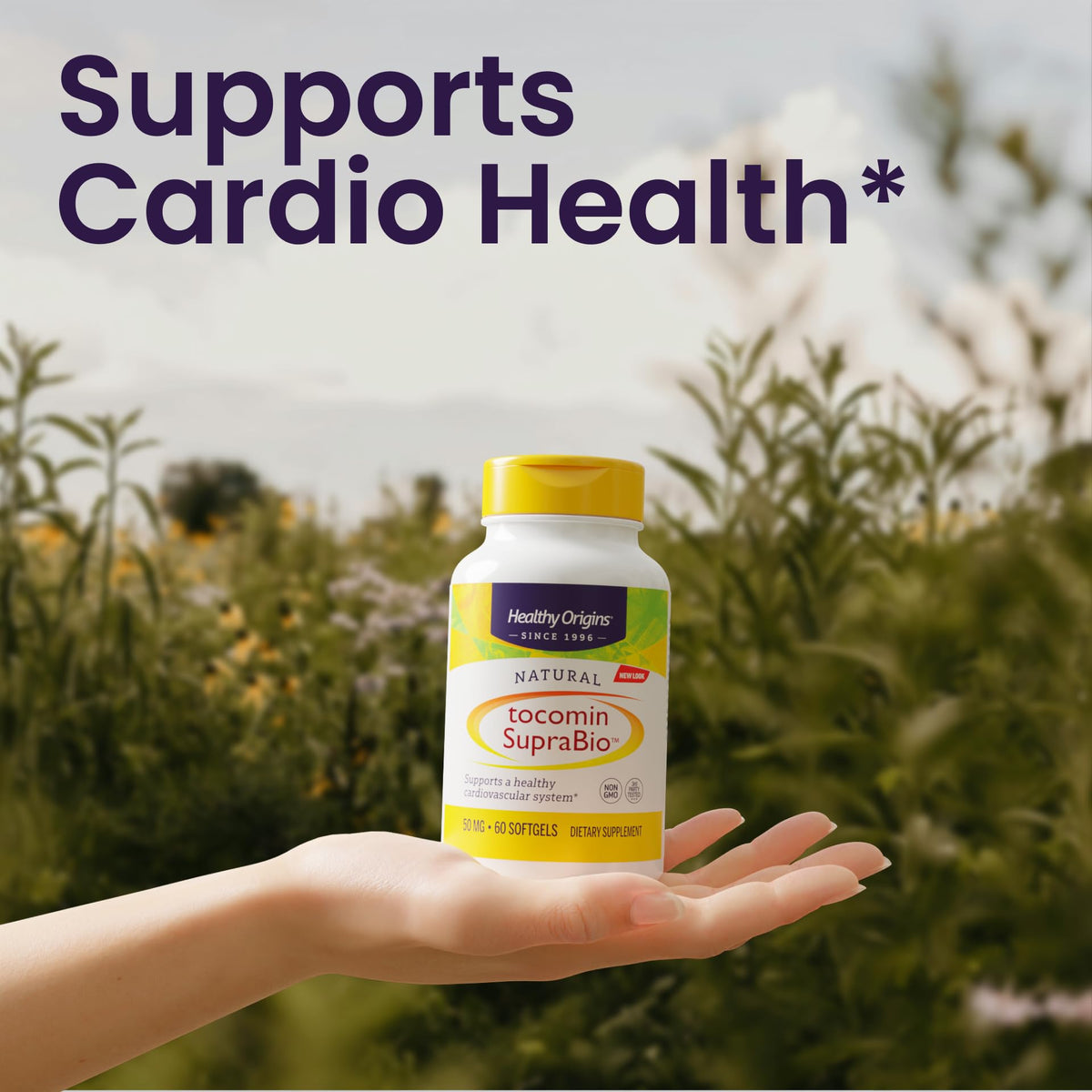 Healthy Origins Tocomin SupraBio gélules ouvertes montrant le contenu