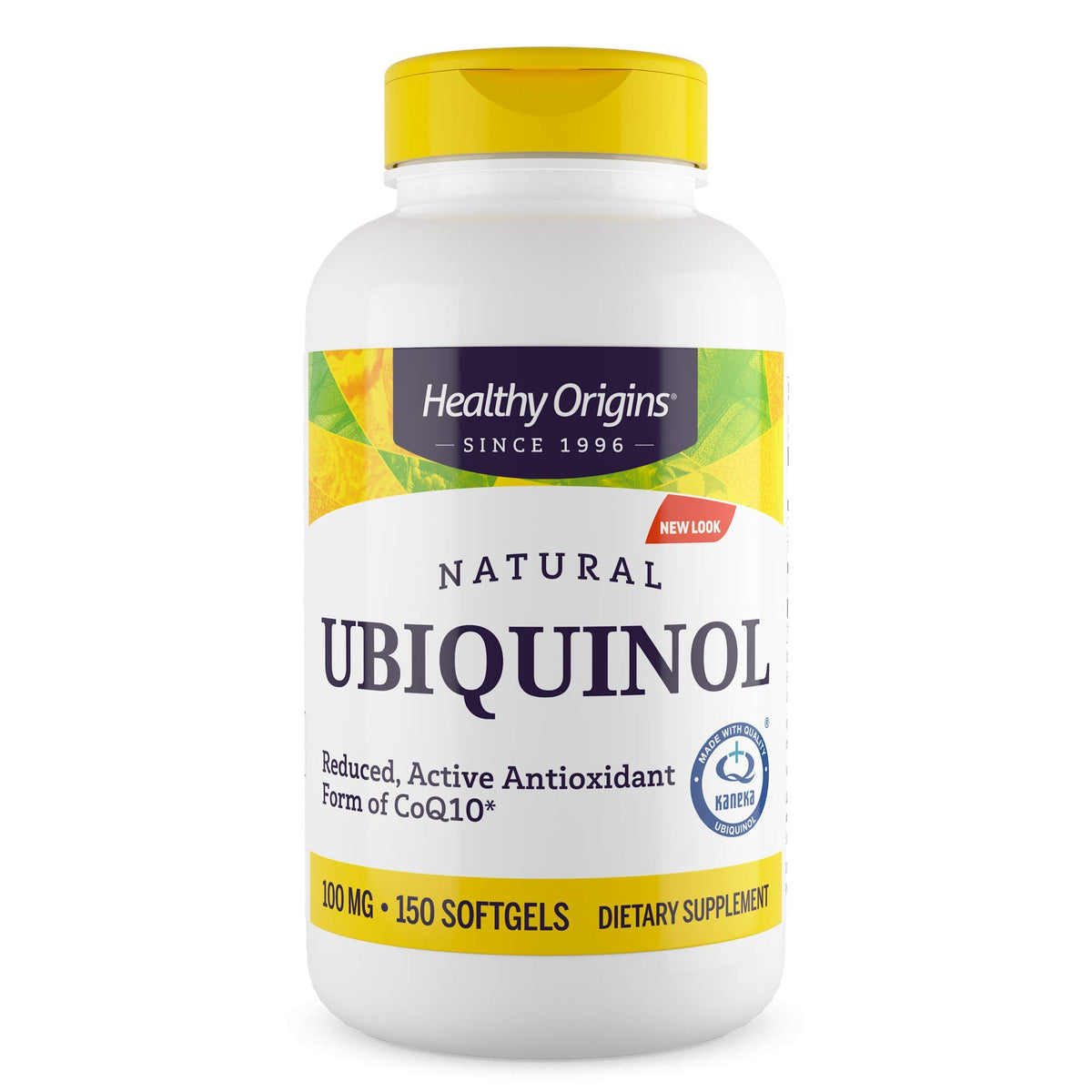 Healthy Origins Ubiquinol CoQ10 100 mg 150 gélules vue de face
