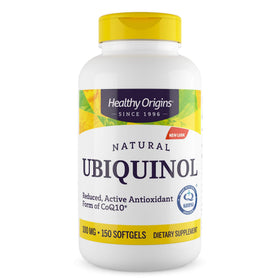 Healthy Origins Ubiquinol CoQ10 100 mg 150 gélules vue de face