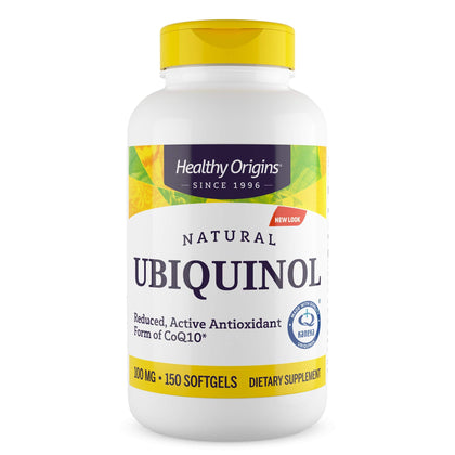 Healthy Origins Ubiquinol CoQ10 100 mg 150 gélules vue de face