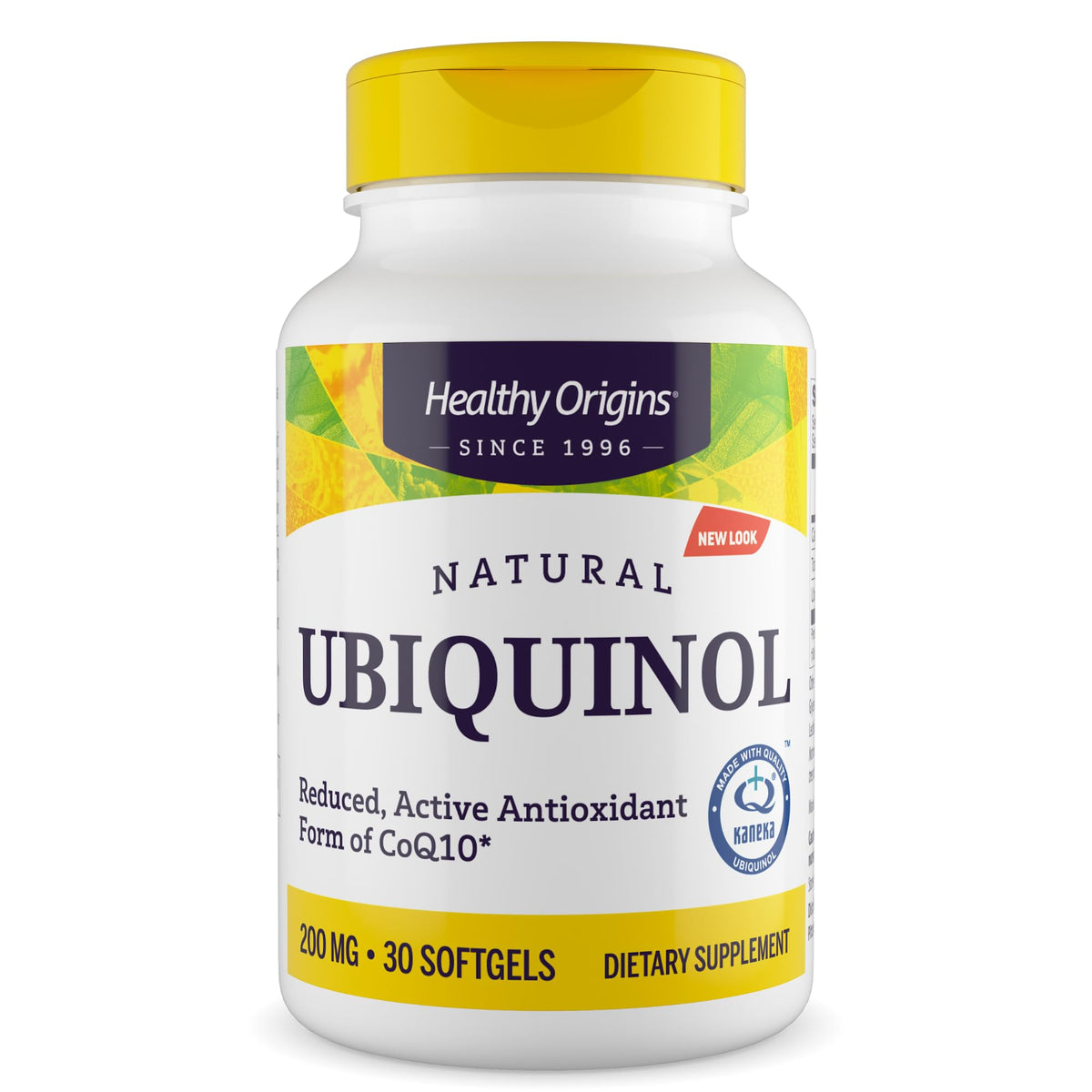 Healthy Origins Ubiquinol CoQ10 200 mg softgel front view