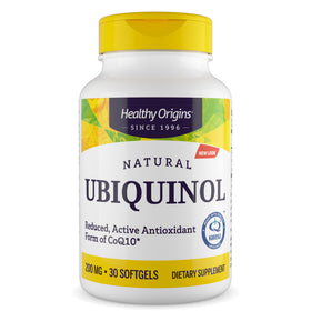Healthy Origins Ubiquinol CoQ10 200 mg softgel front view