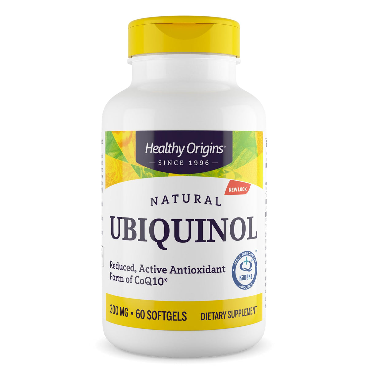 Healthy Origins Ubiquinol CoQ10 300 mg gélules softgels vue de face