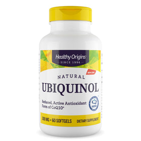 Healthy Origins Ubiquinol CoQ10 300 mg gélules softgels vue de face