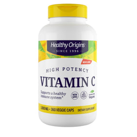 Healthy Origins Vitamine C 1 000 mg 360 capsules végétales vue de face