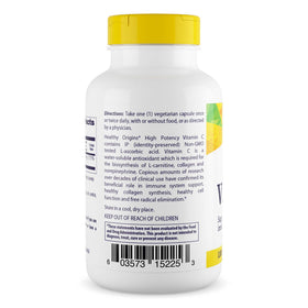 Healthy Origins Vitamine C 1 000 mg capsules végétales sur une table