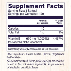 Healthy Origins Vitamine E 1 000 UI gélules molles dans un environnement de cuisine