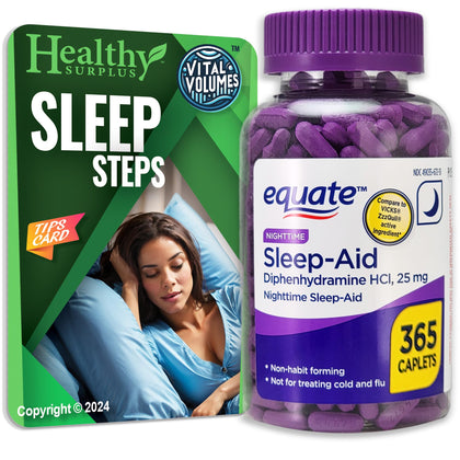 Healthy Surplus Compléments Alimentaires Sommeil 365 Caplets vue de face