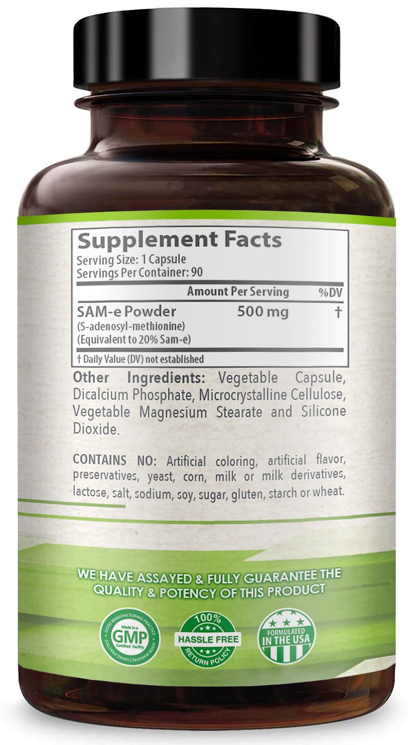 Healthy Way Complément Alimentaire SAM-e 500mg en gros plan