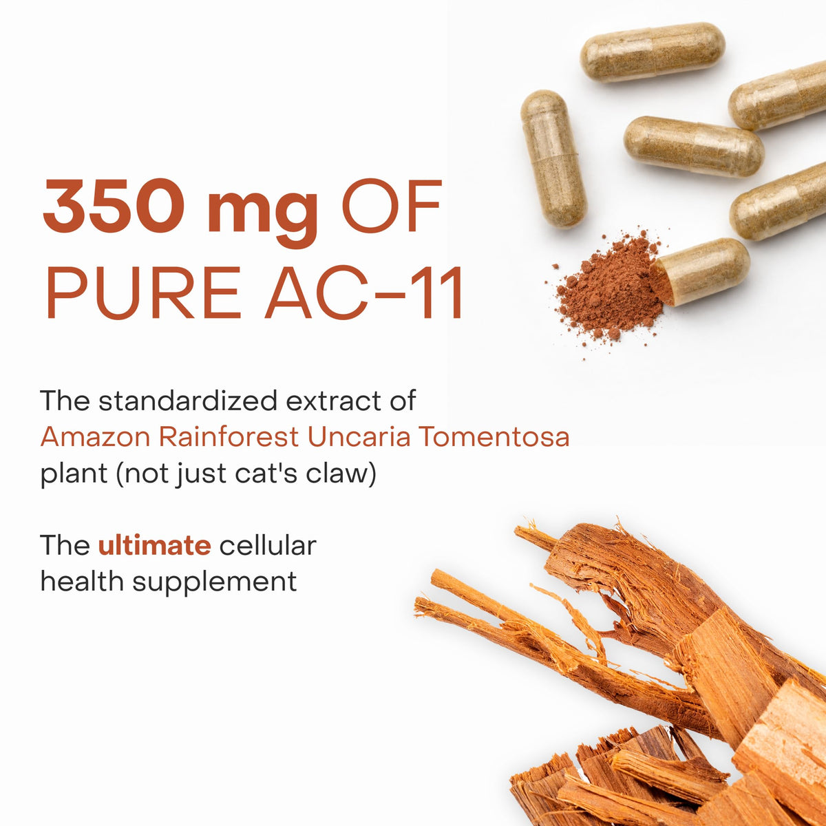 HealthyCell AC-11 complément alimentaire 350 mg, capsules sur une table