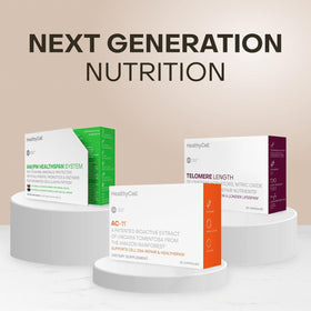 HealthyCell AC-11 complément alimentaire 350 mg, présentation sur un fond neutre