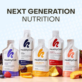 HealthyCell Bioactive Multi avec un verre de smoothie
