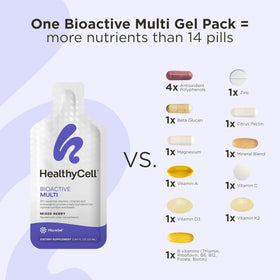 HealthyCell Bioactive Multi gelée avec des ingrédients naturels