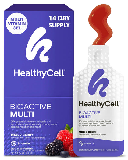 HealthyCell Bioactive Multi gélules liquides au goût de baies mélangées