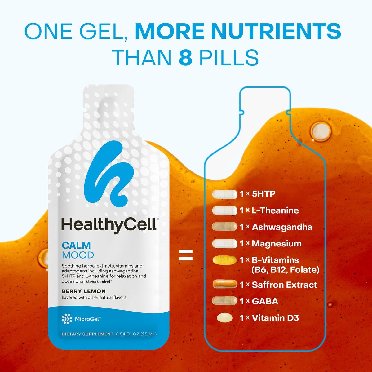 HealthyCell Calm Mood gel pack opened
