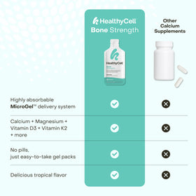HealthyCell Force Osseuse gel pack avec ingrédients naturels