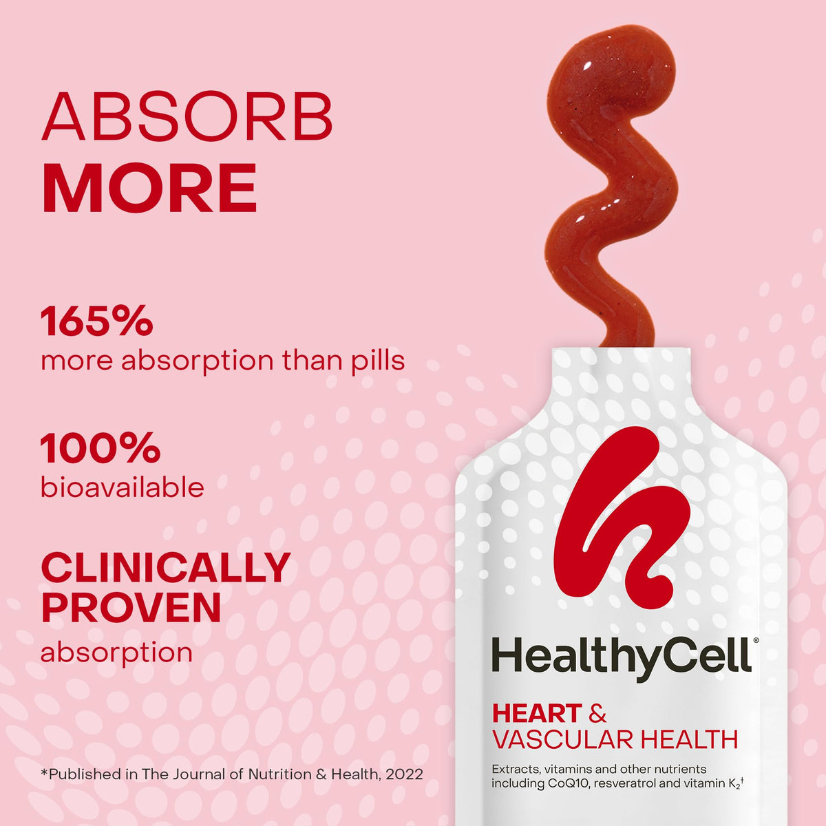 HealthyCell gel pack au goût de fraise