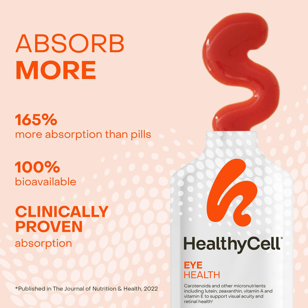 HealthyCell gel pack avec plusieurs packs en arrière-plan