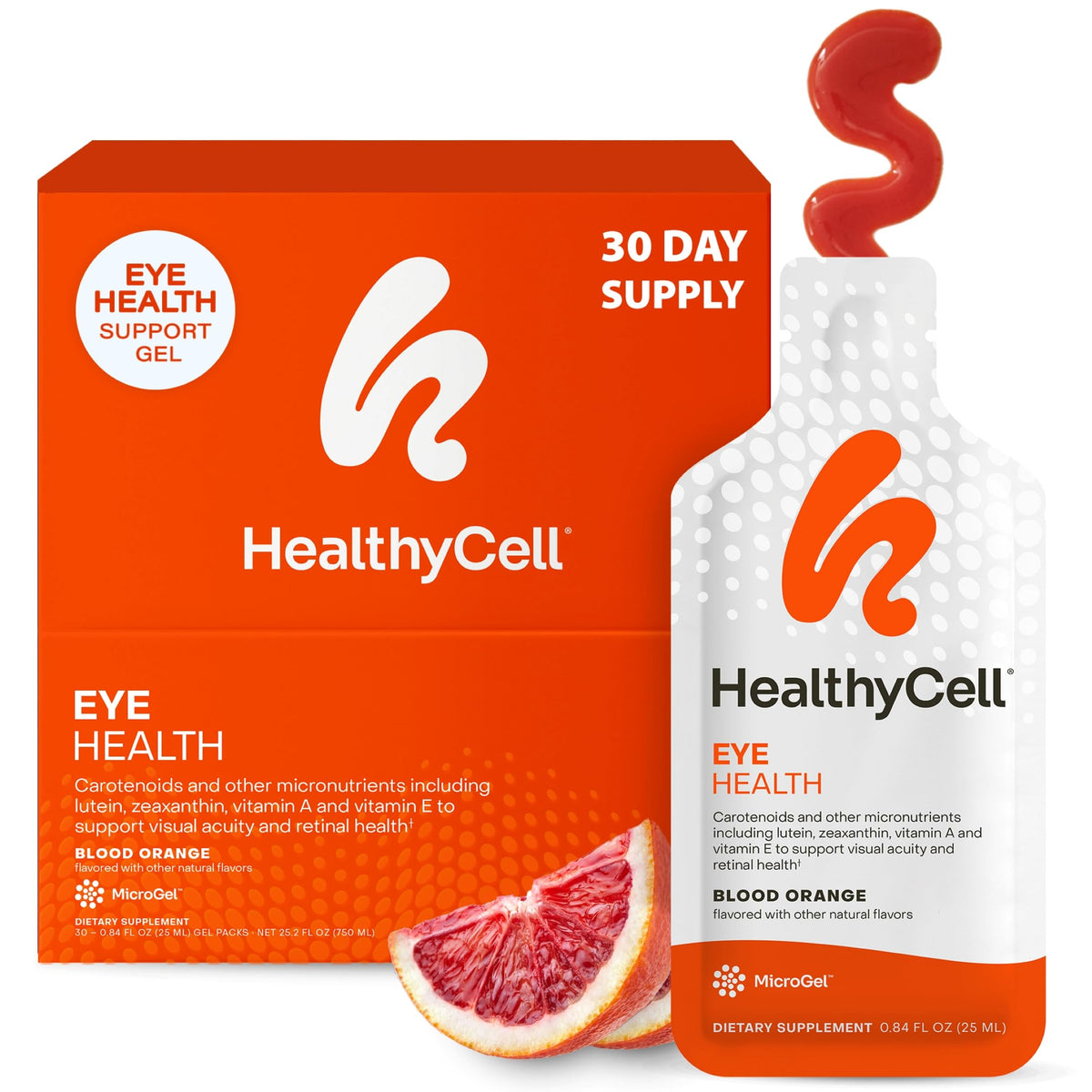 HealthyCell gel pack complément alimentaire pour les yeux en vue de face