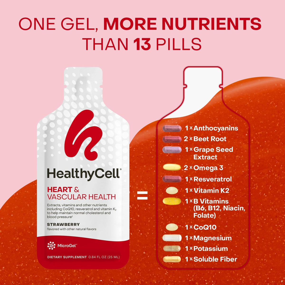 HealthyCell gel pack illustrant sa texture lisse
