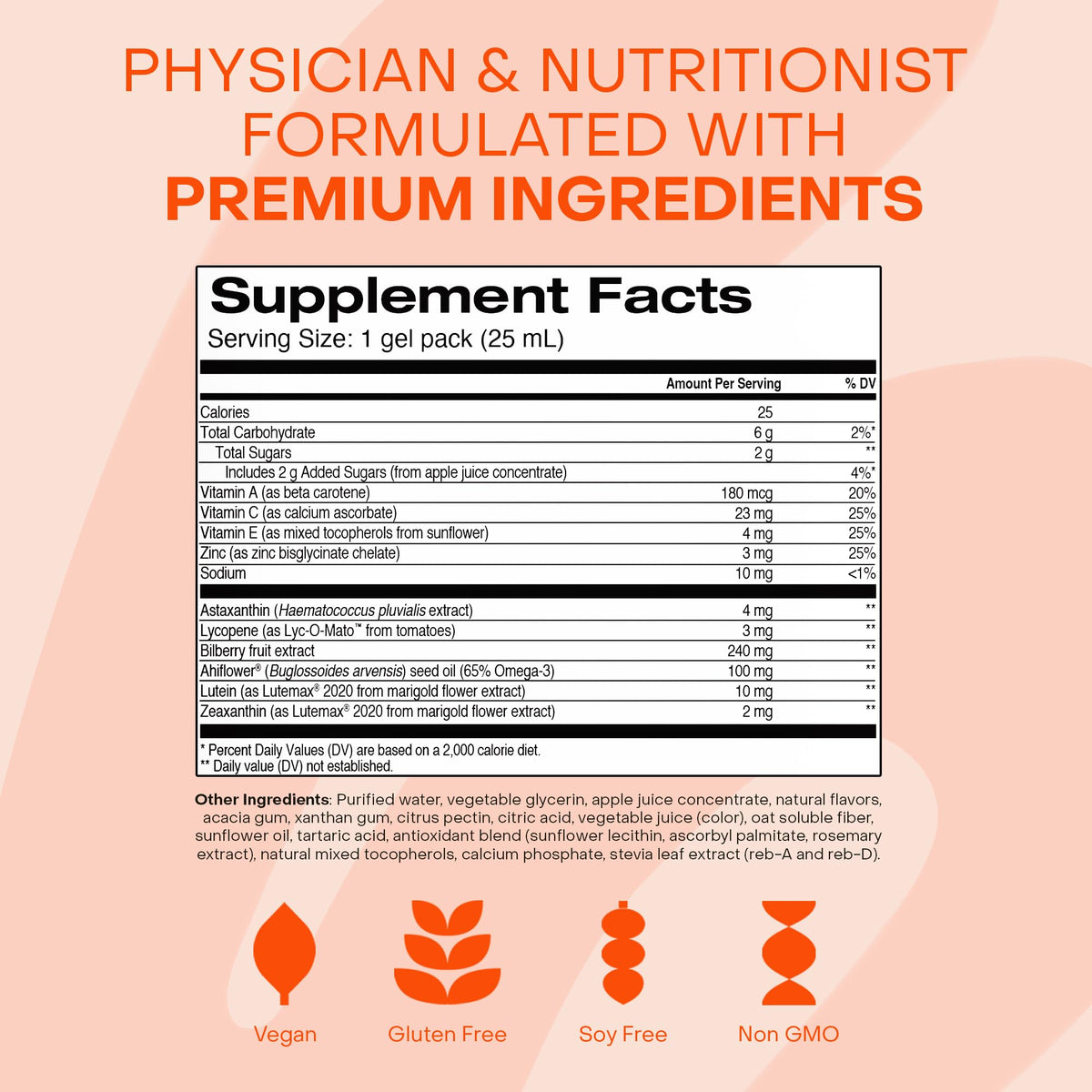 HealthyCell gel pack sur fond de cuisine avec ingrédients naturels
