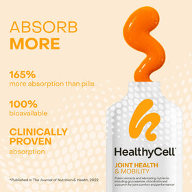 HealthyCell Mobilité Articulaire gel pack avec ingrédients