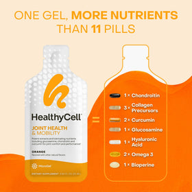 HealthyCell Mobilité Articulaire gel pack dans un verre