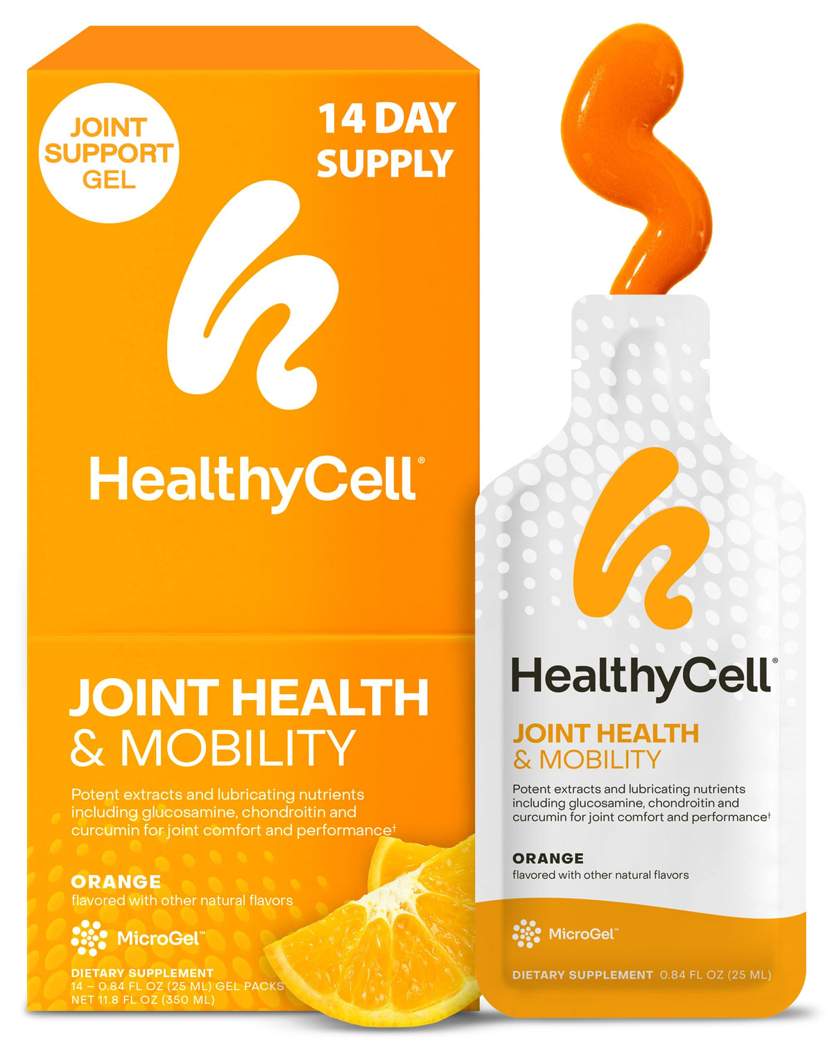 HealthyCell Mobilité Articulaire gel pack orange
