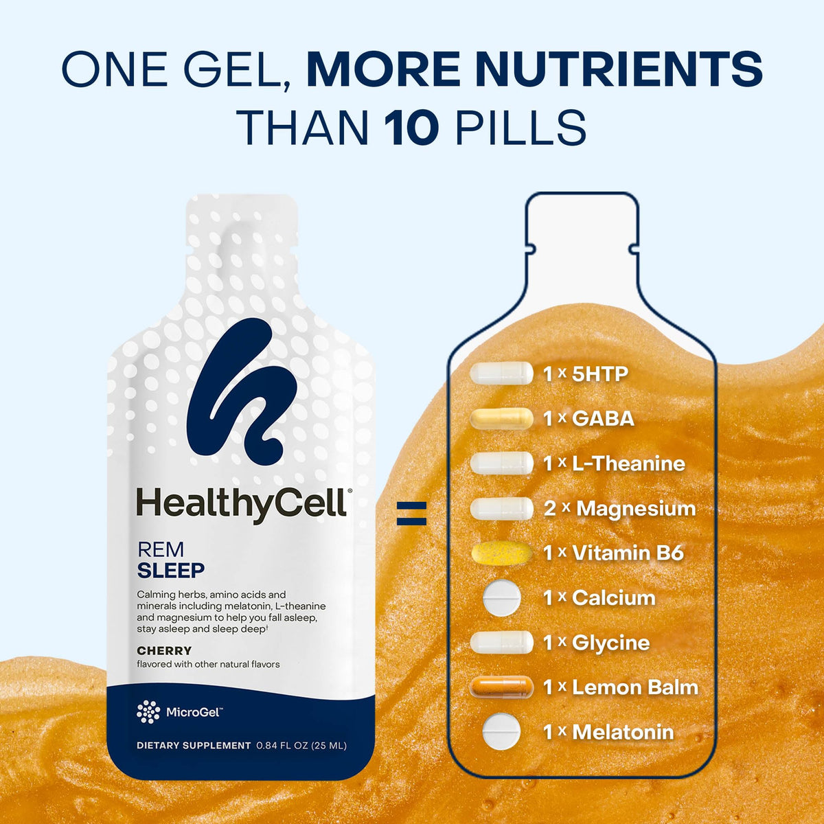 HealthyCell Sommeil REM gel pack cerise, en situation