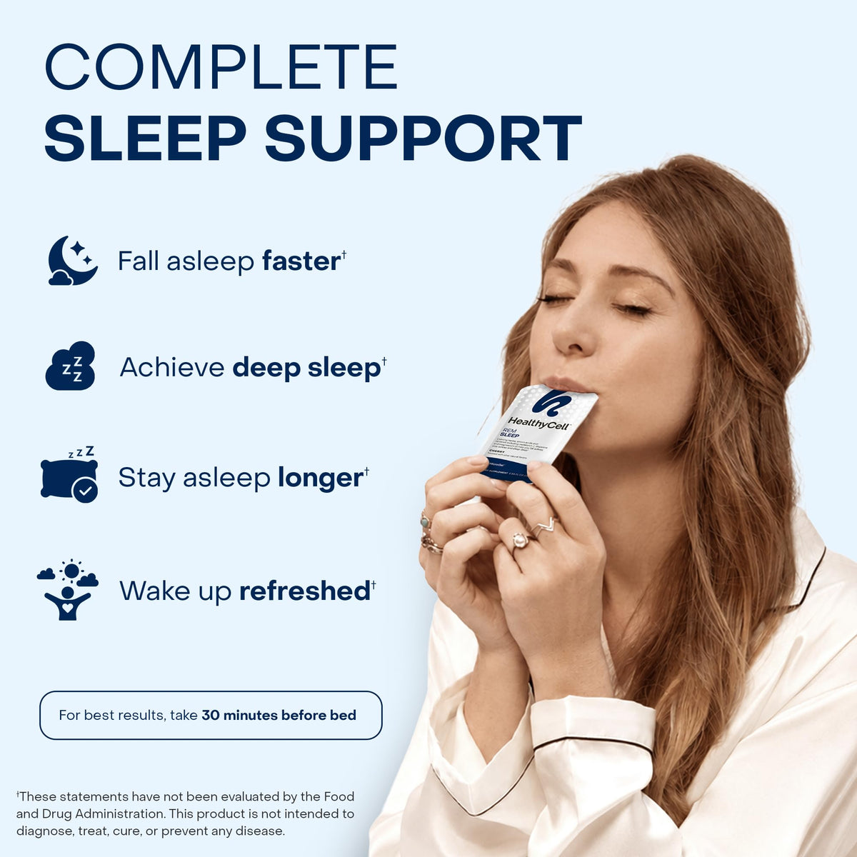 HealthyCell Sommeil REM gel pack cerise, vue arrière