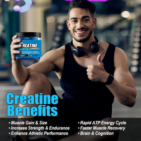 HealthyFinds Gummies Créatine Monohydrate, présentation sur une table