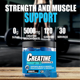 HealthyFinds Gummies Créatine Monohydrate, vue de côté