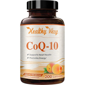 HealthyWayRx Coenzyme Q10 200mg capsules front view