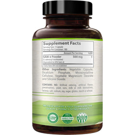 HealthyWayRx Complément Alimentaire SAM-e 500mg 180 Capsules côté