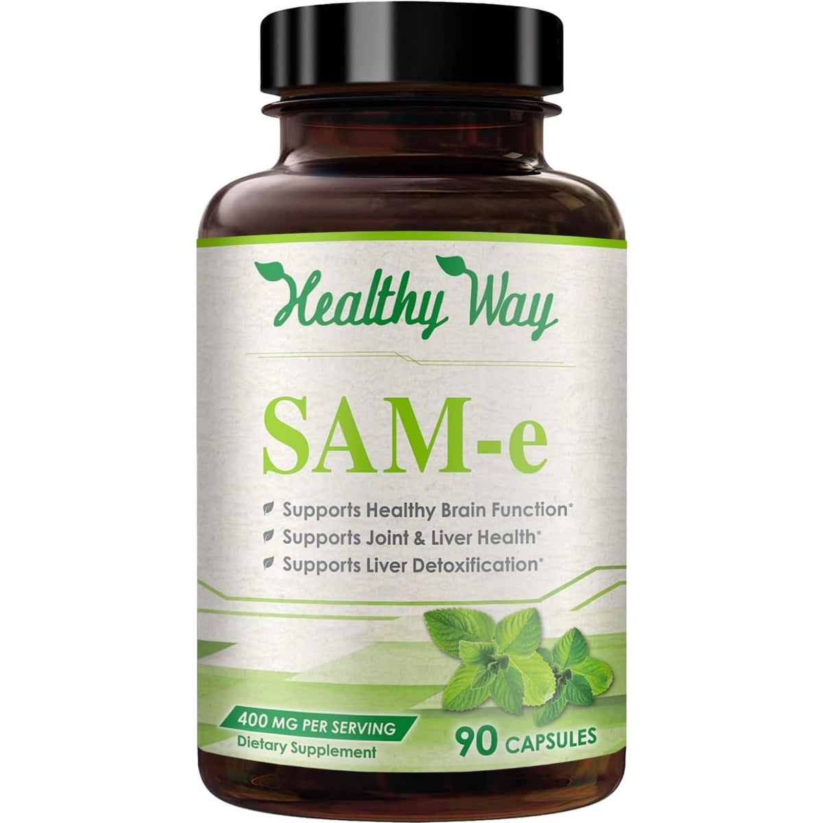 HealthyWayRx SAM-e 400mg capsules front view