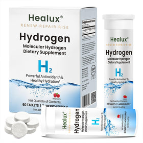 Healux Tablettes d'Hydrogène 12 PPM, 60 comprimés, emballage avant