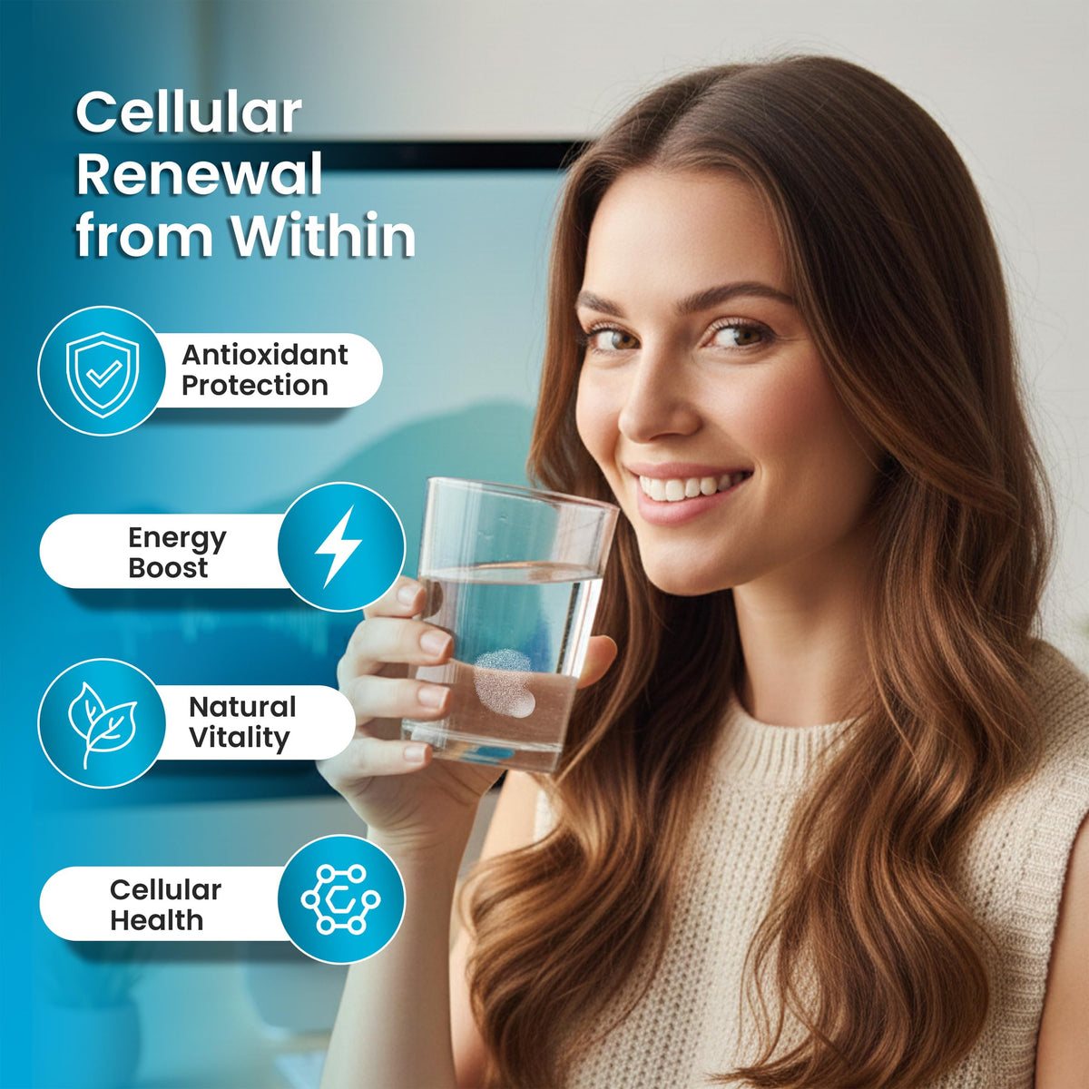 Healux Tablettes d'Hydrogène, emballage arrière
