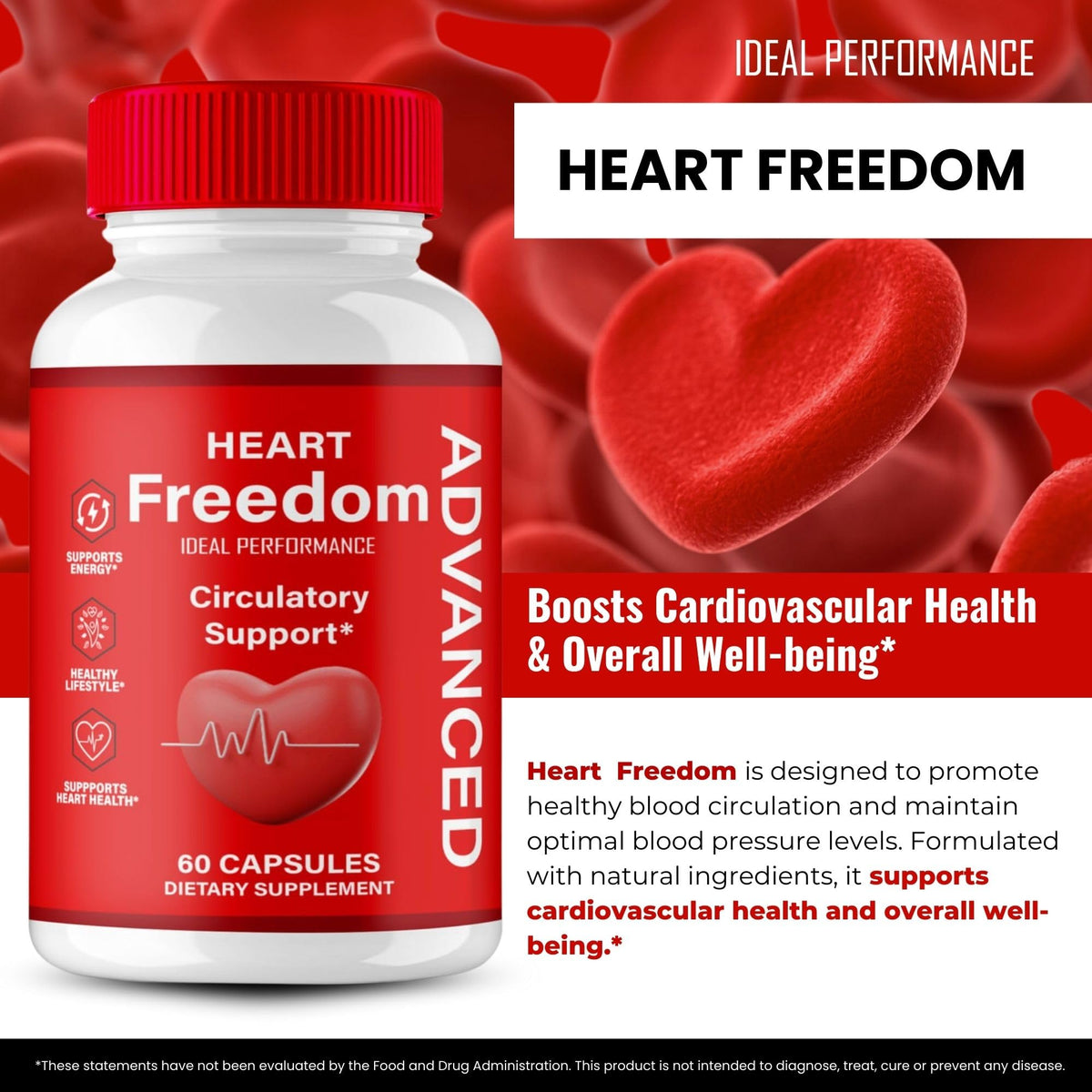 Heart Freedom Capsules montrant la taille des capsules