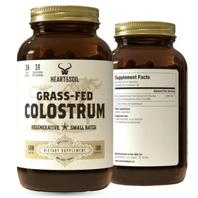 HEART & SOIL Colostrum 180 capsules vue avant