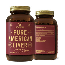 HEART & SOIL Complément Alimentaire Foie de Boeuf Américain 3000mg - Vue avant