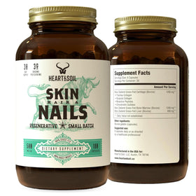 HEART & SOIL Complément Cheveux, Peau et Ongles 180 capsules vue de face