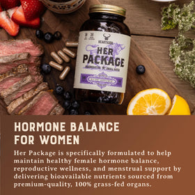 HEART & SOIL Her Package capsules ouvertes montrant l'intérieur