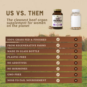 HEART & SOIL Her Package complément alimentaire 180 capsules avec un verre d'eau