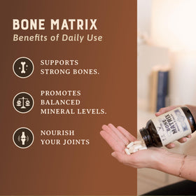 HEART & SOIL Matrice Osseuse Alimentaire 180 Capsules avec étiquette