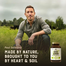 HEART & SOIL Moelle Osseuse et Foie de Boeuf - Capsules dans un verre